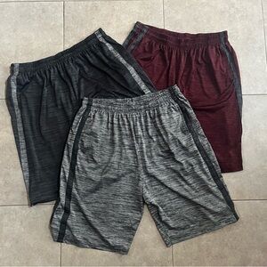 3 pairs of MENS ESSENTIAL ELEMENTS ATHLETIC BASKETBALL SHORTS SIZE XXL